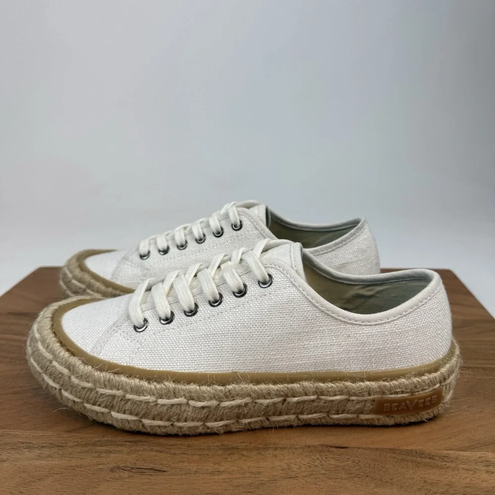 New Womens Seavees Coronado Espadrille Lace-Up Sneakers Shoes‎ Size 7 M